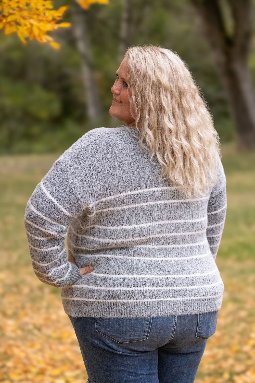 Cozy Striped Sweater - Black *Online Exclusive*