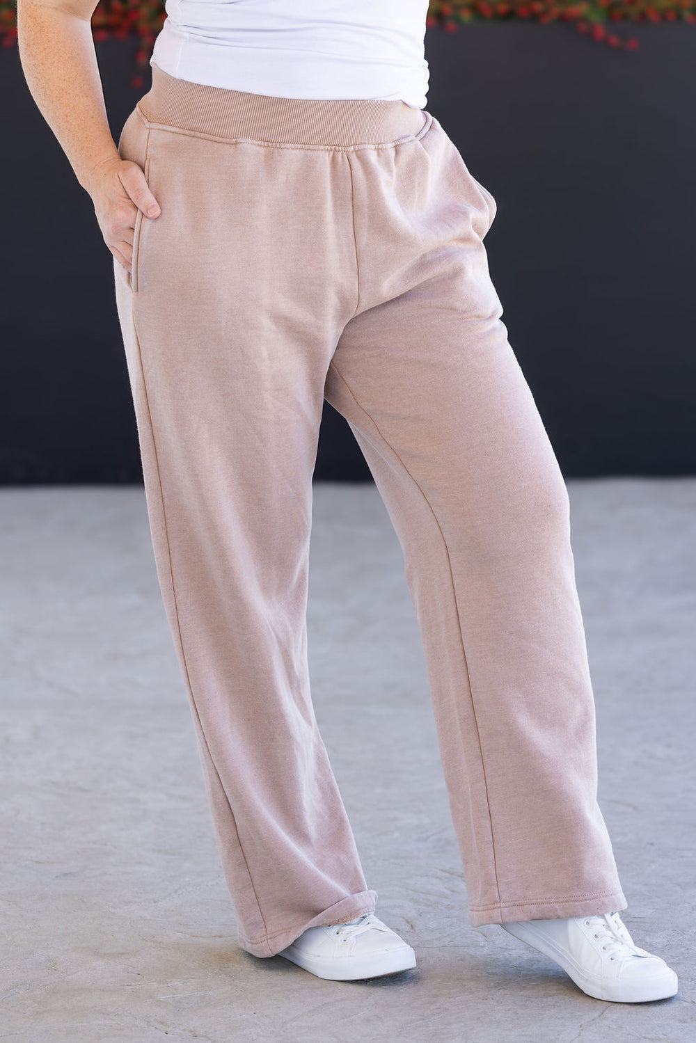 Jesse Wide Leg Vintage Wash Bottoms *Online Exclusive*