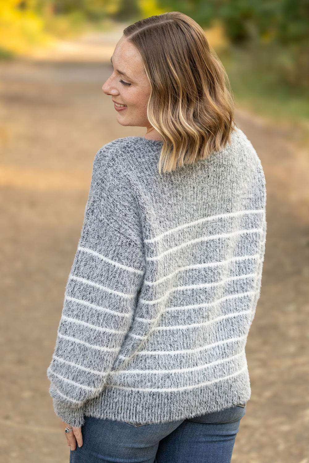 Cozy Striped Sweater - Black *Online Exclusive*