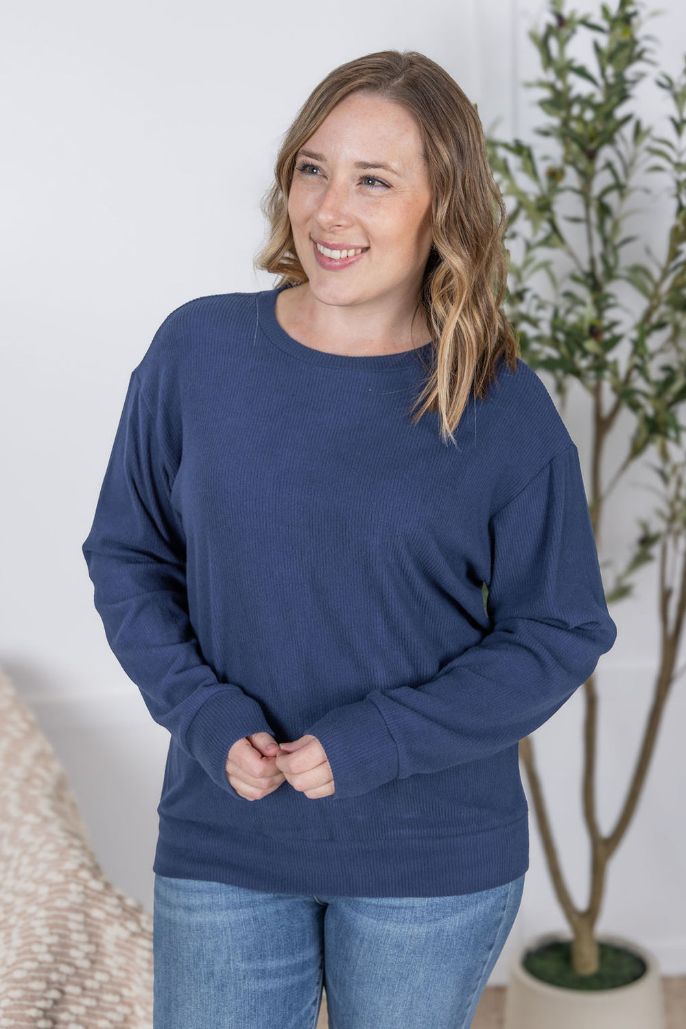 Corrine Ribbed Pullover Top