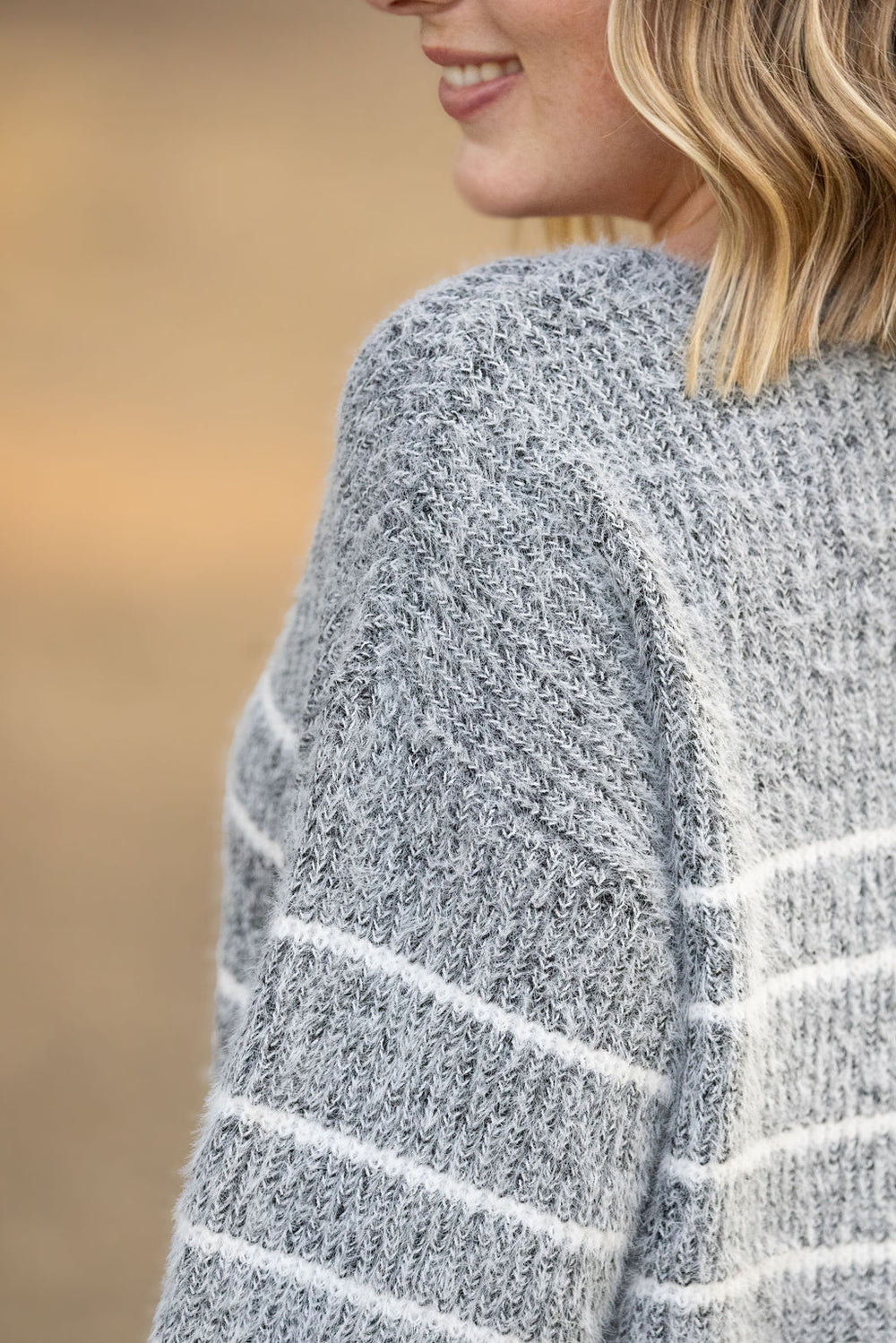 Cozy Striped Sweater - Black *Online Exclusive*