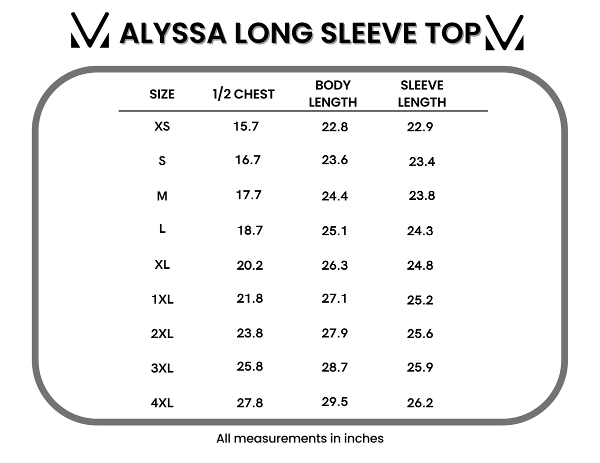 Alyssa Long Sleeve Top