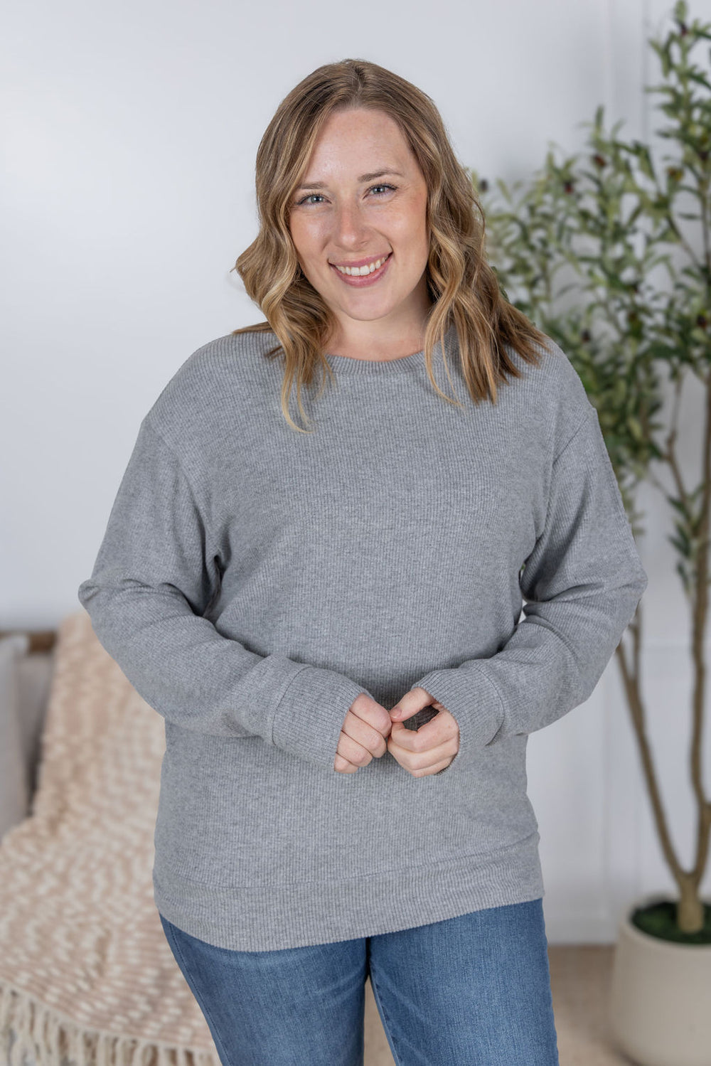 Corrine Ribbed Pullover Top