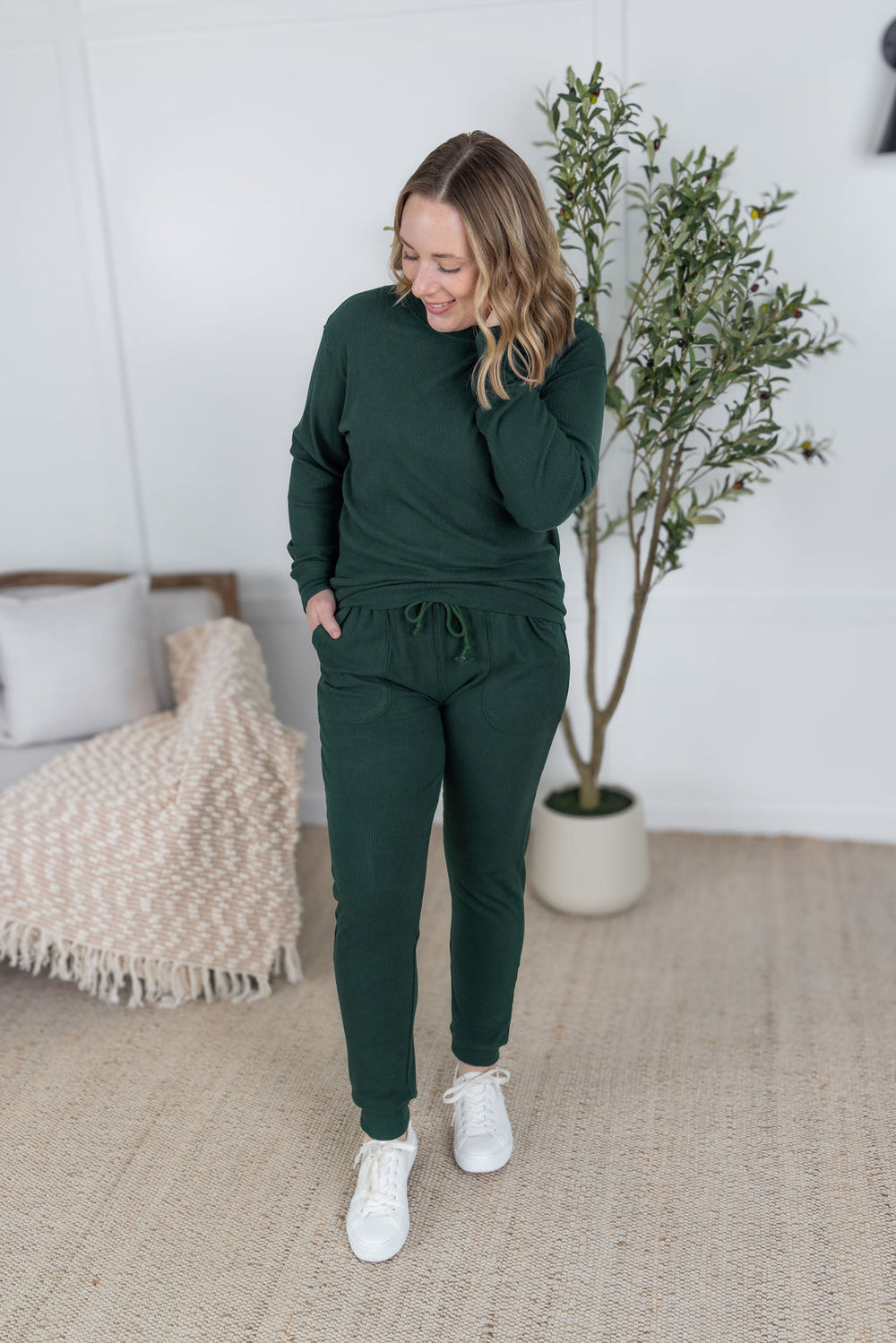 Corrine Ribbed Joggers