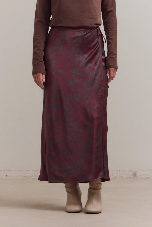 Holiday Drape Wrap Skirt