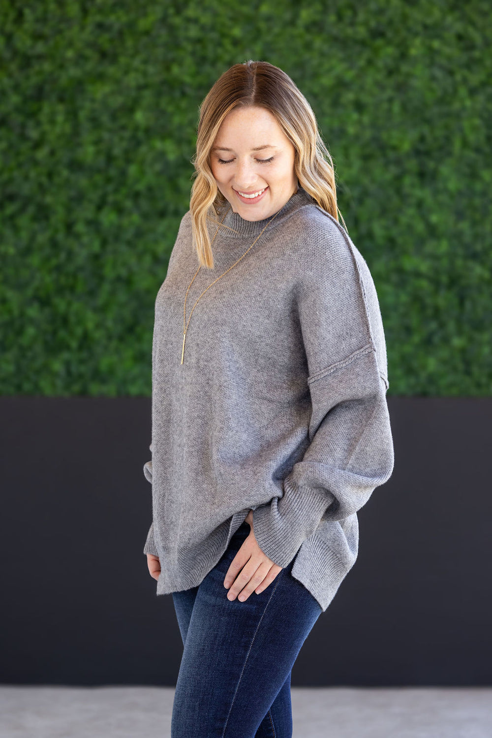Aurora Cozy Sweater - Grey *ONLINE EXCLUSIVE*