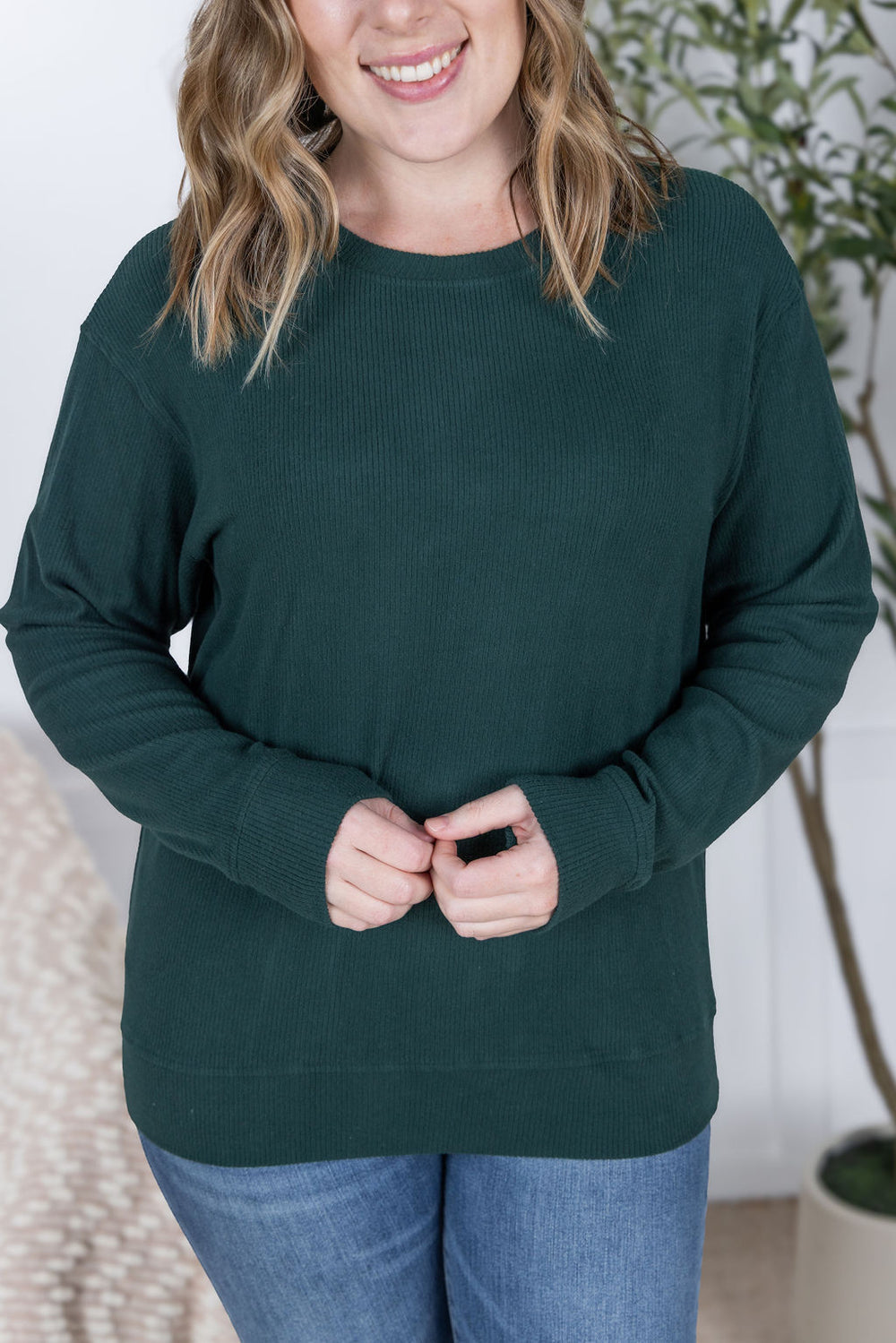 Corrine Ribbed Pullover Top