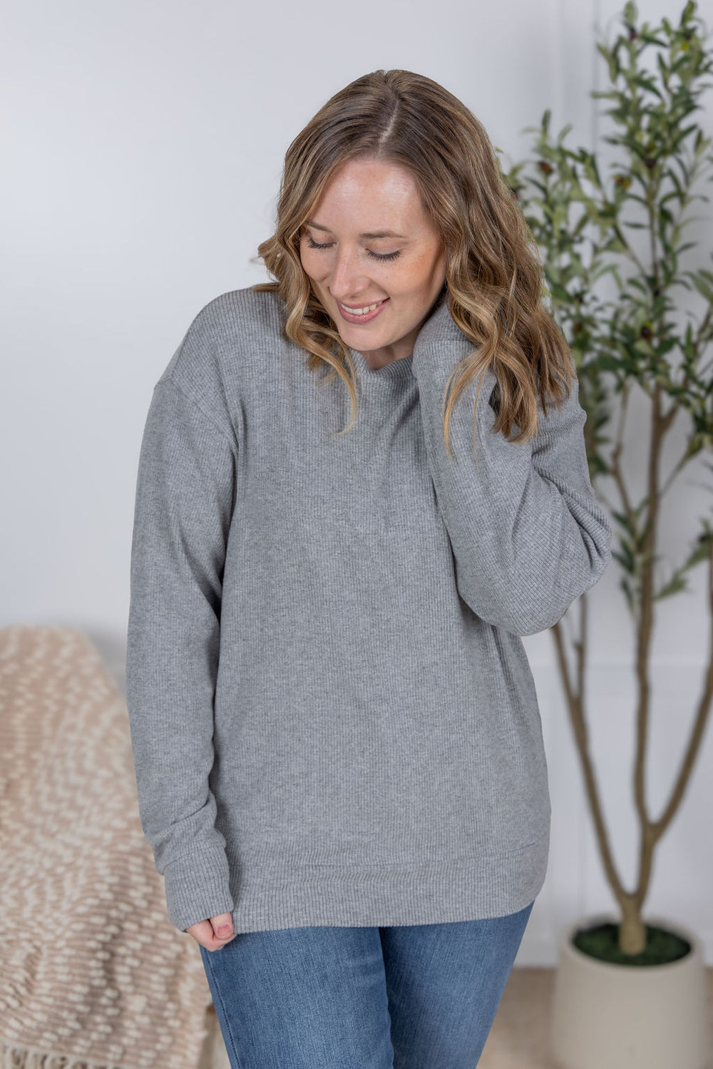 Corrine Ribbed Pullover Top