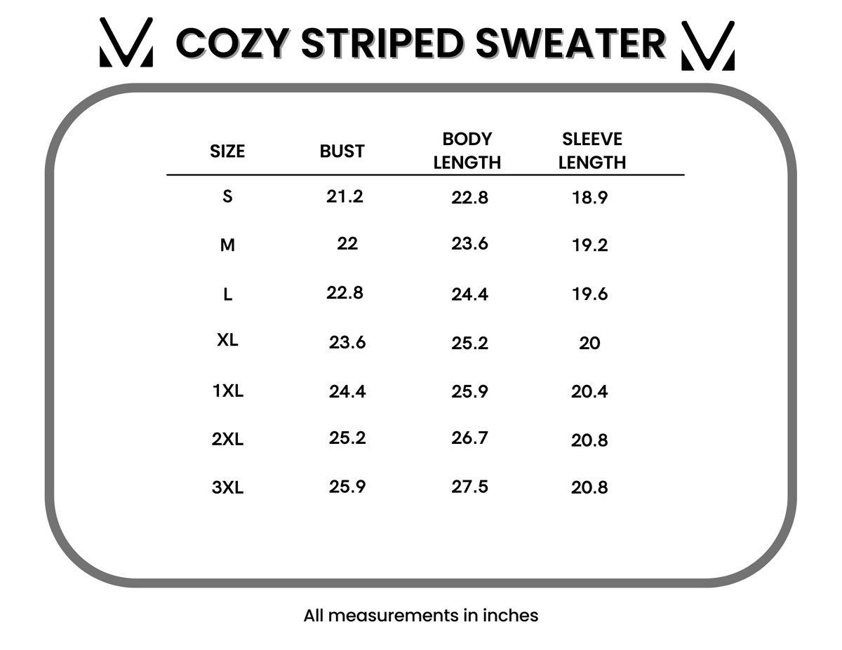 Cozy Striped Sweater - Black *Online Exclusive*