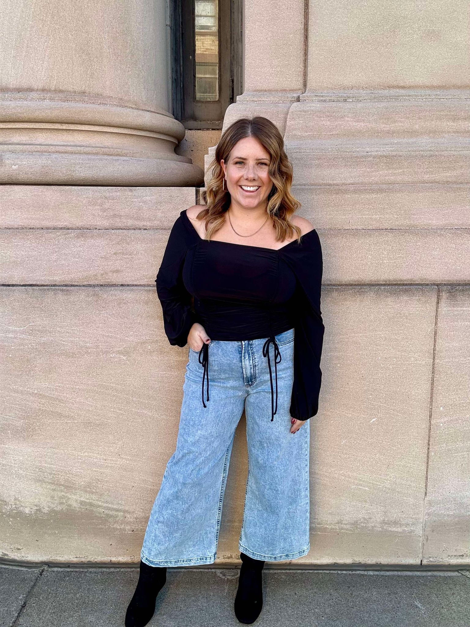 Cinched and Sassy Cropped Top - 2