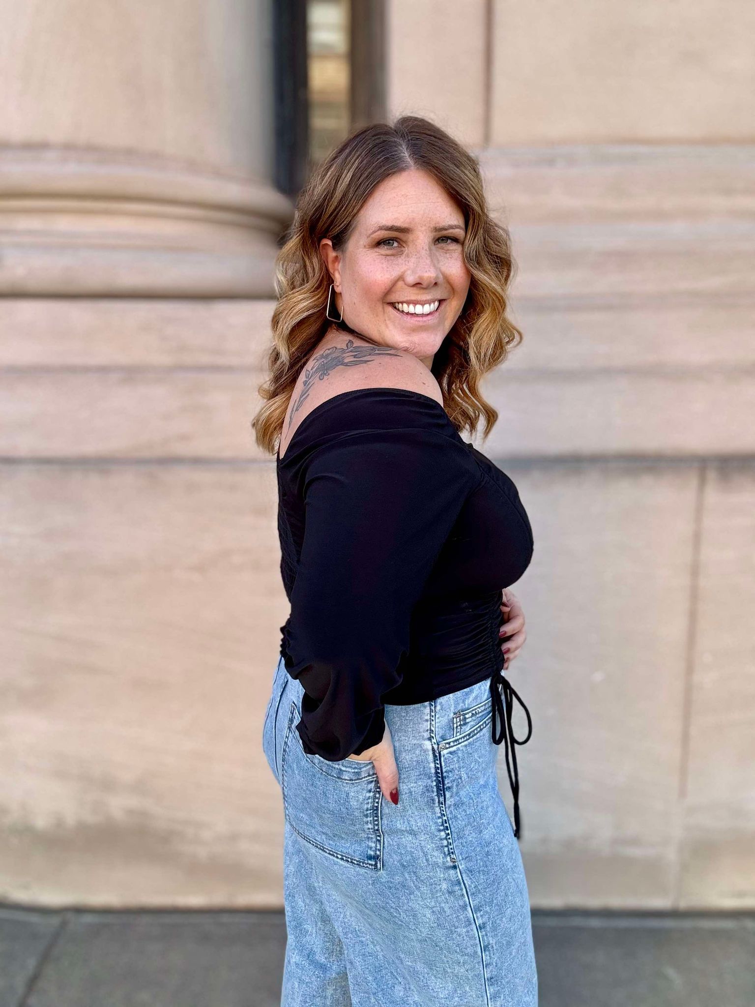 Cinched and Sassy Cropped Top - 4