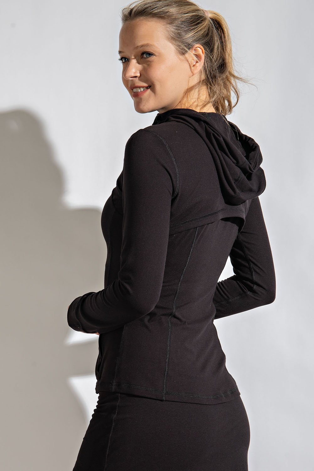 FITTED JACKET WITH HOOD - 2