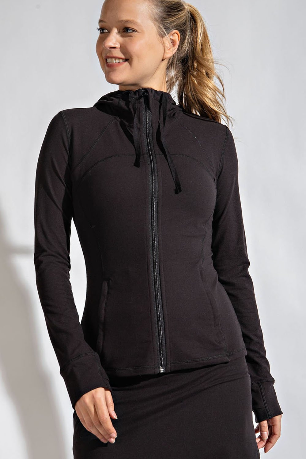 FITTED JACKET WITH HOOD - 3