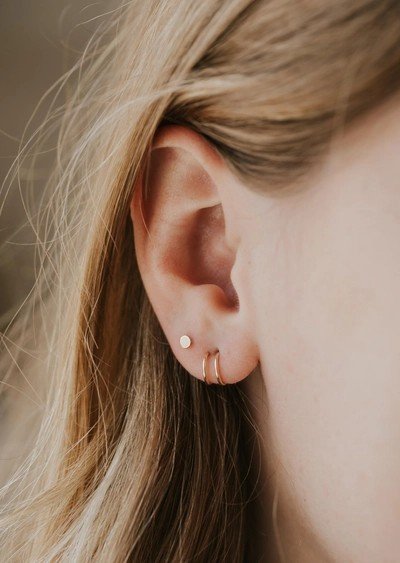 Double Up Posts | 14kt Gold Fill + Sterling Silver