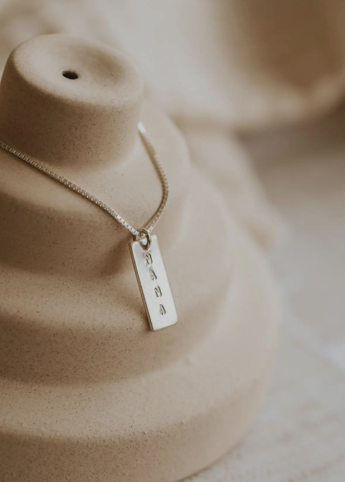 Mama Necklace | 14kt Gold Fill + Sterling Silver