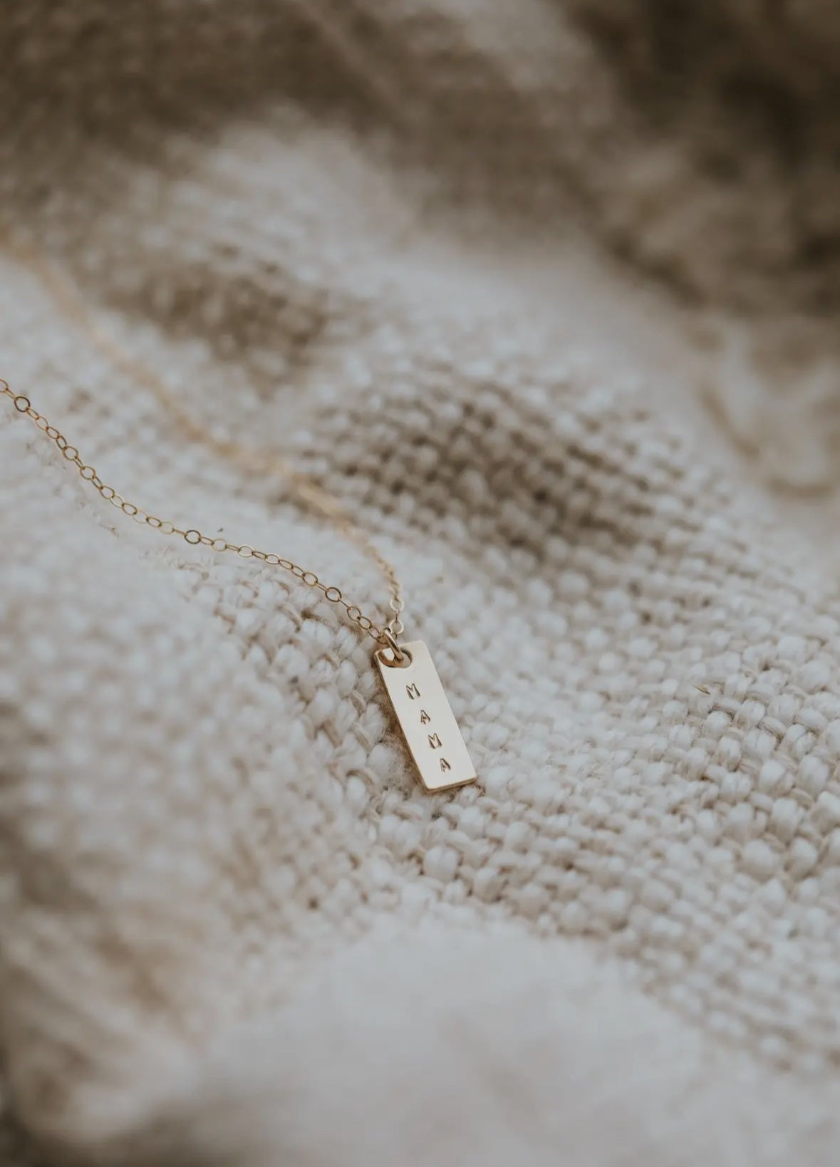 Mama Necklace | 14kt Gold Fill + Sterling Silver