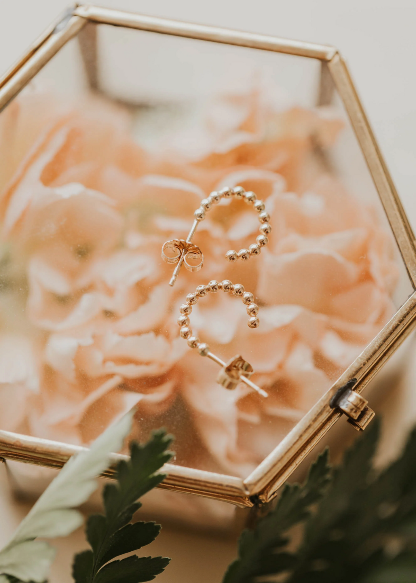 Beaded Huggie Hoops | 14kt Gold Fill + Sterling Silver