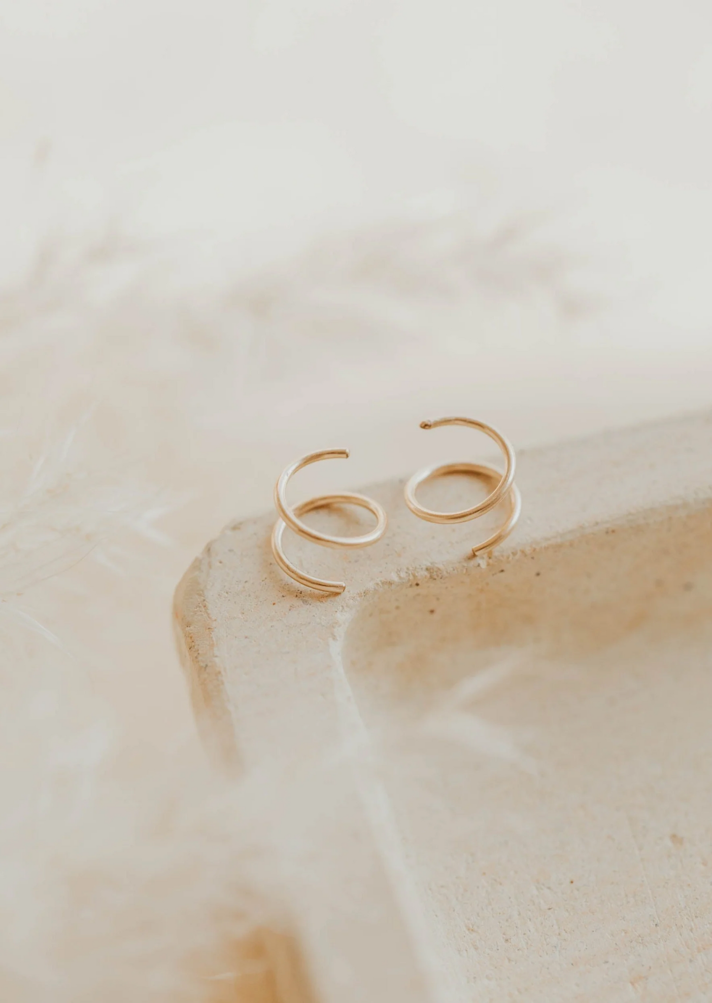 Tiny Twist Earrings | 14kt Gold Fill + Sterling Silver