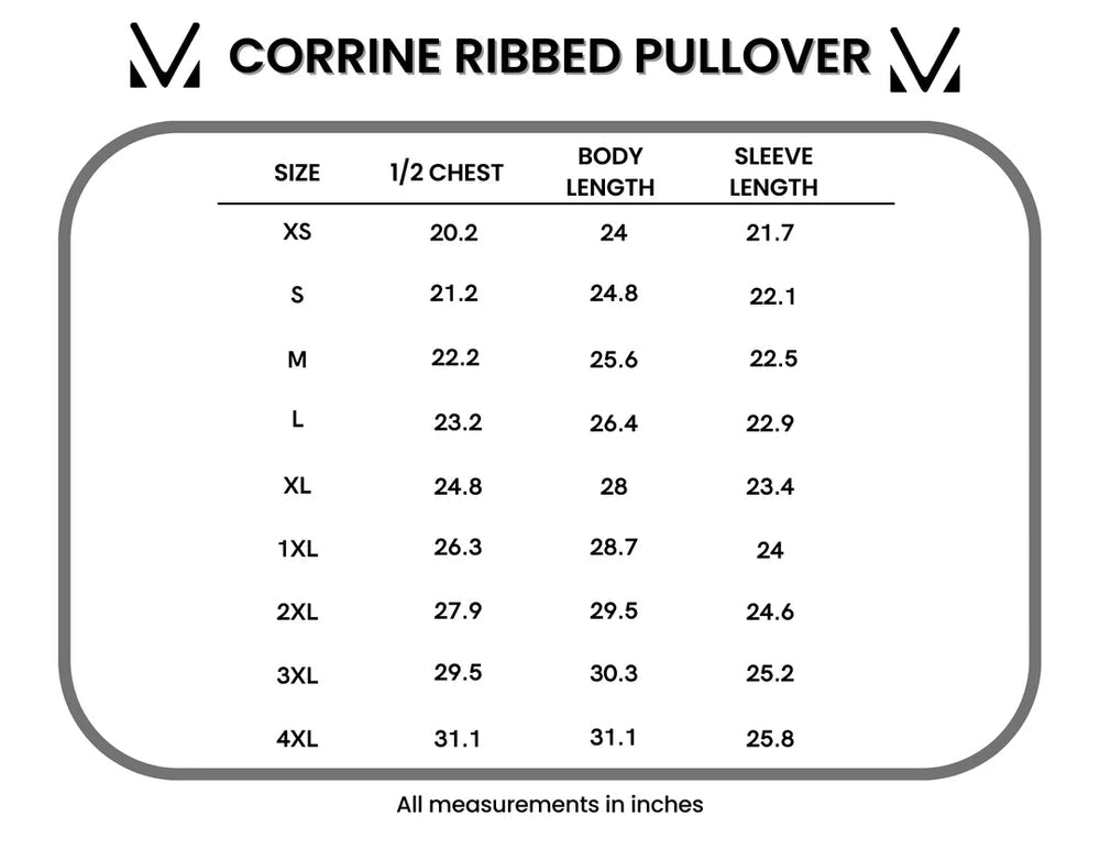 Corrine Ribbed Pullover Top