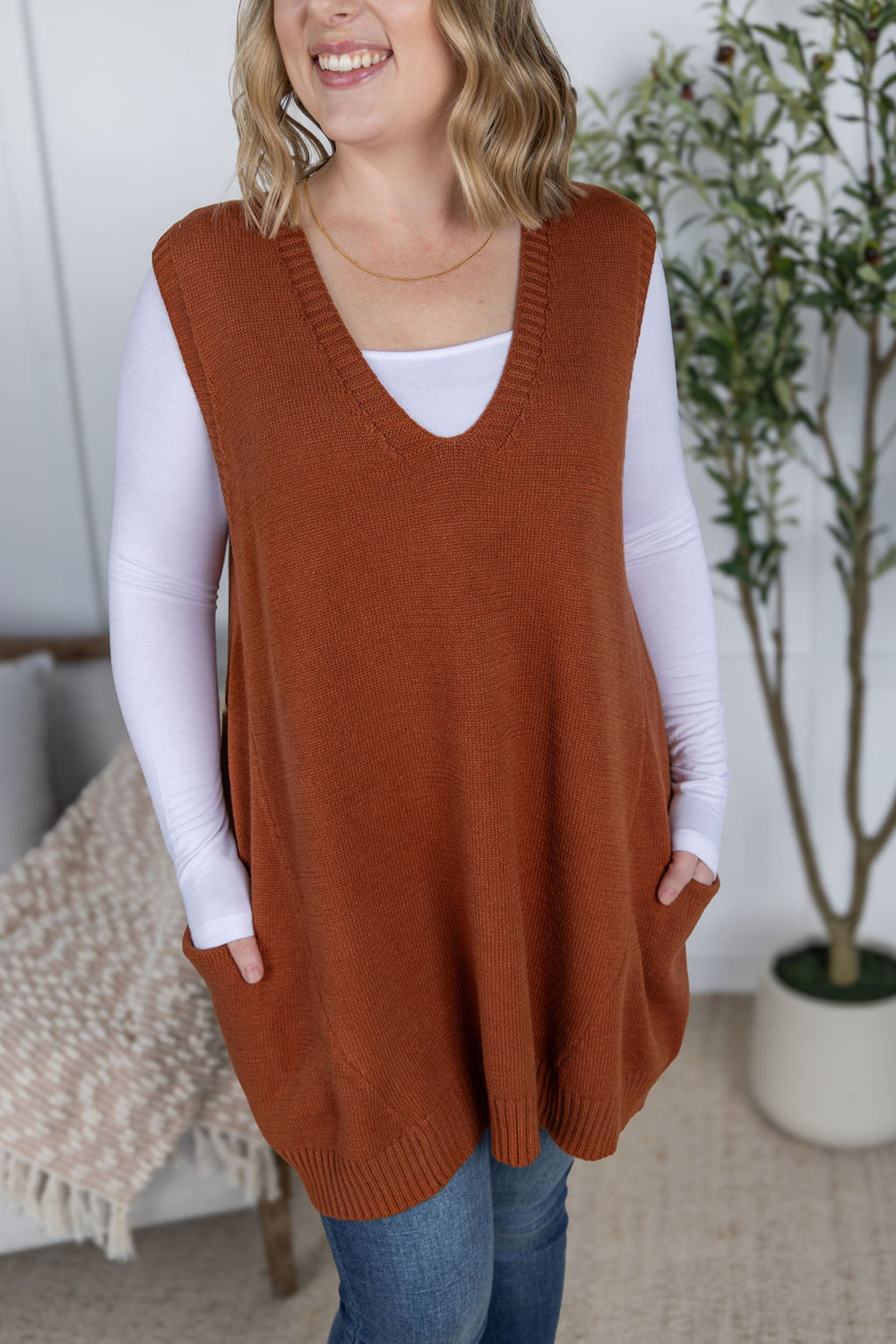 Tunic Sweater Vest