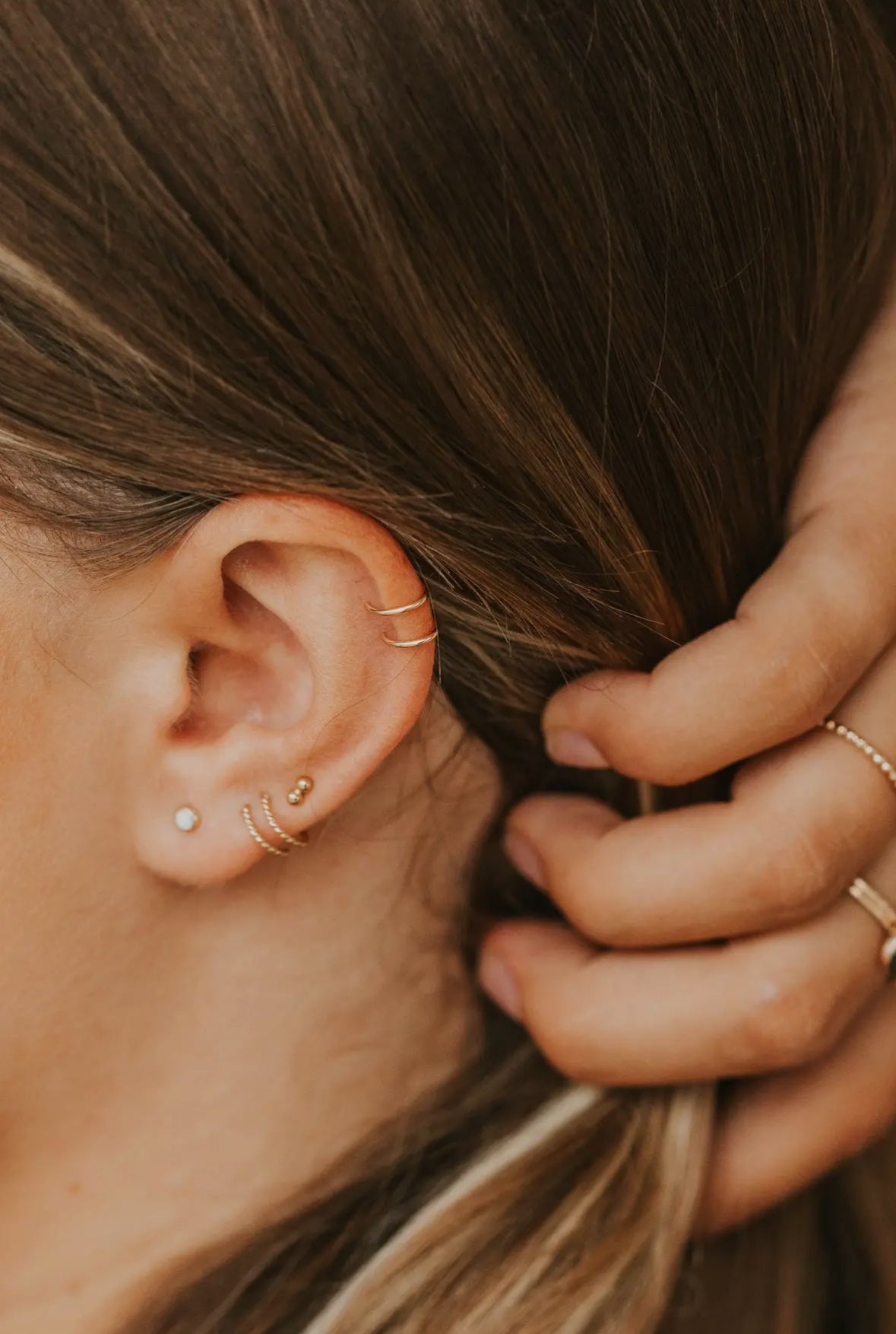 Double Up Ear Cuff | Sterling Silver