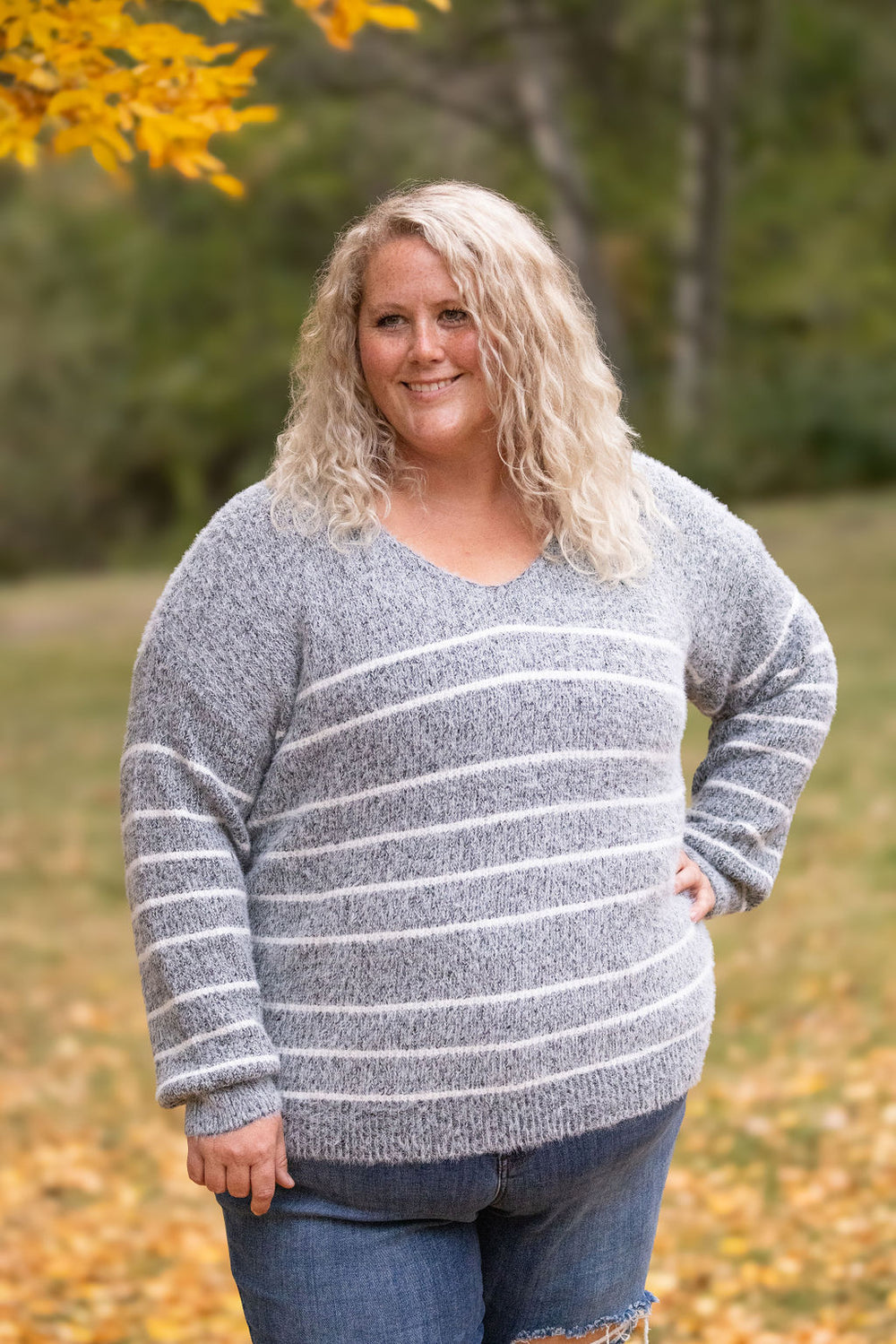 Cozy Striped Sweater - Black *Online Exclusive*