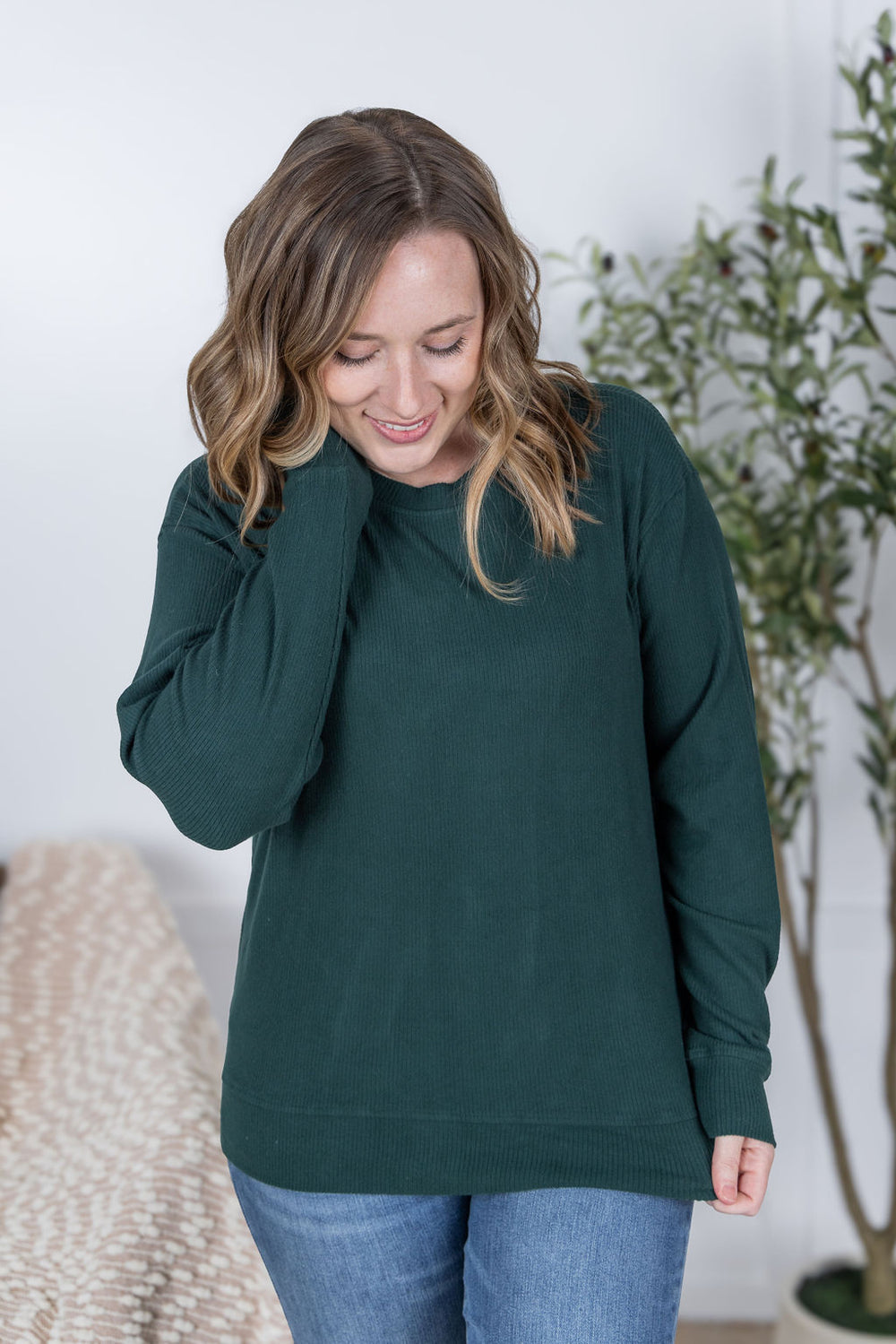 Corrine Ribbed Pullover Top