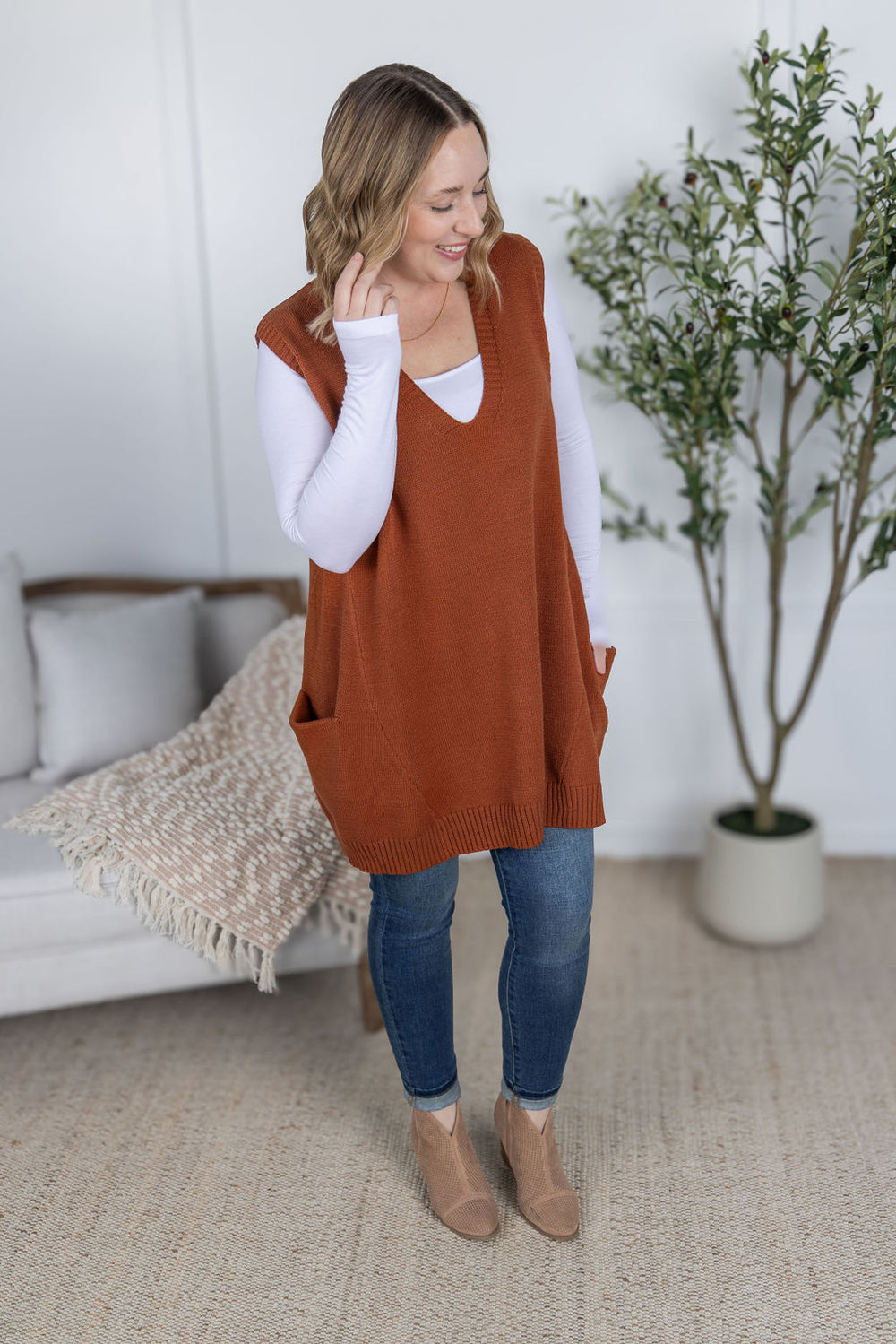 Tunic Sweater Vest