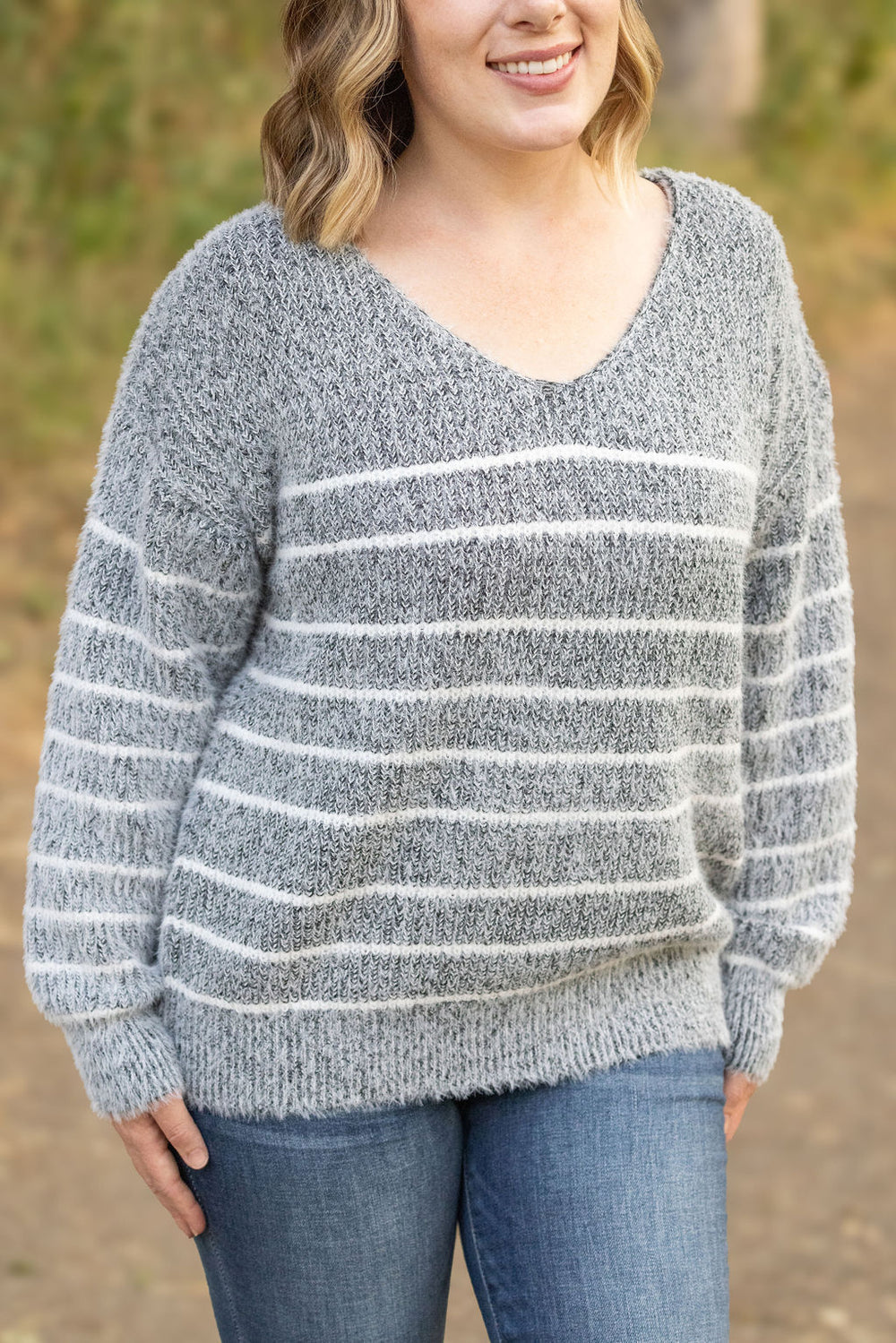 Cozy Striped Sweater - Black *Online Exclusive*