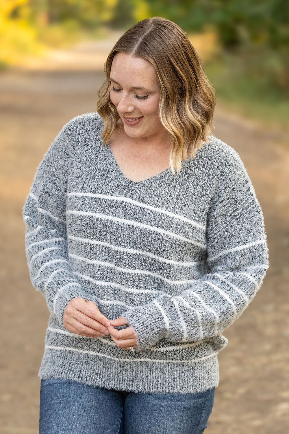 Cozy Striped Sweater - Black *Online Exclusive*