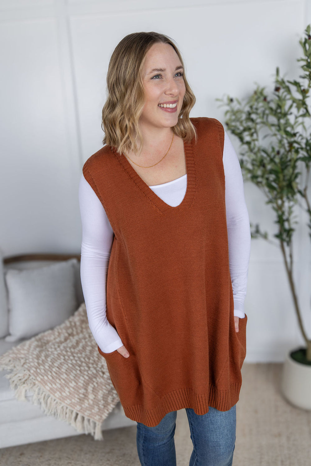 Tunic Sweater Vest