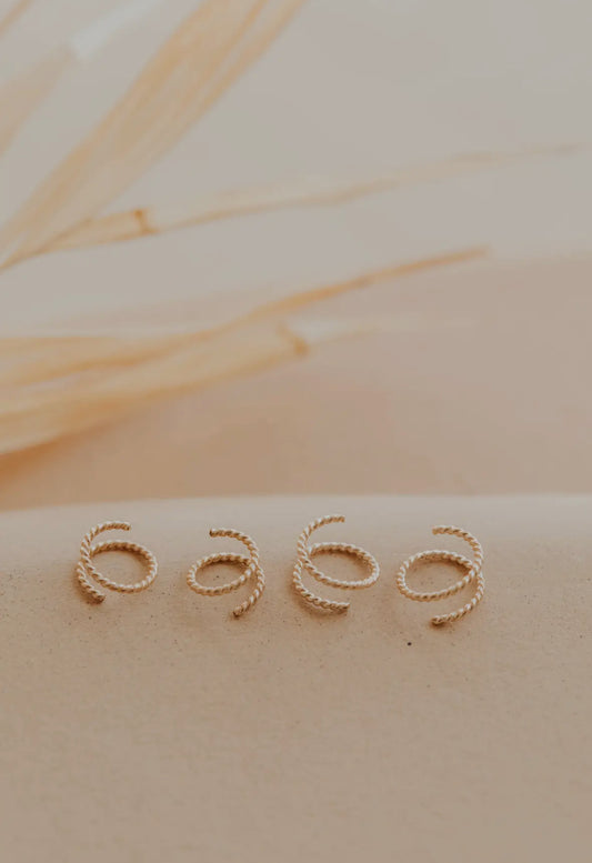 Tiny Twist - Twisted Earrings | 14kt Gold Fill - 8mm