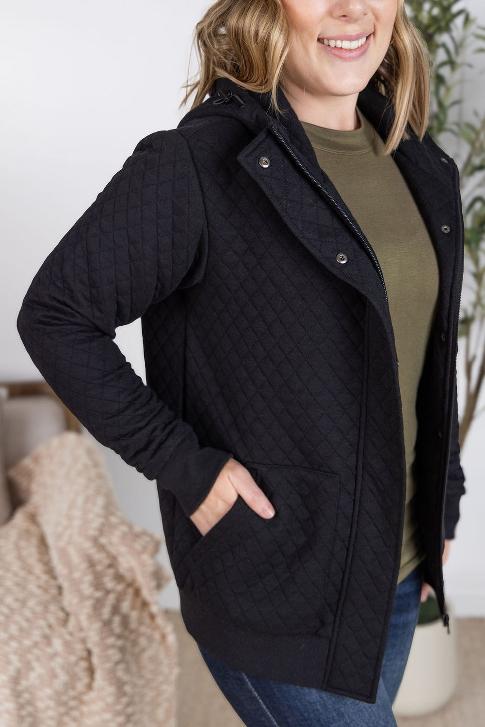 Kyla Zipper Snap Jacket