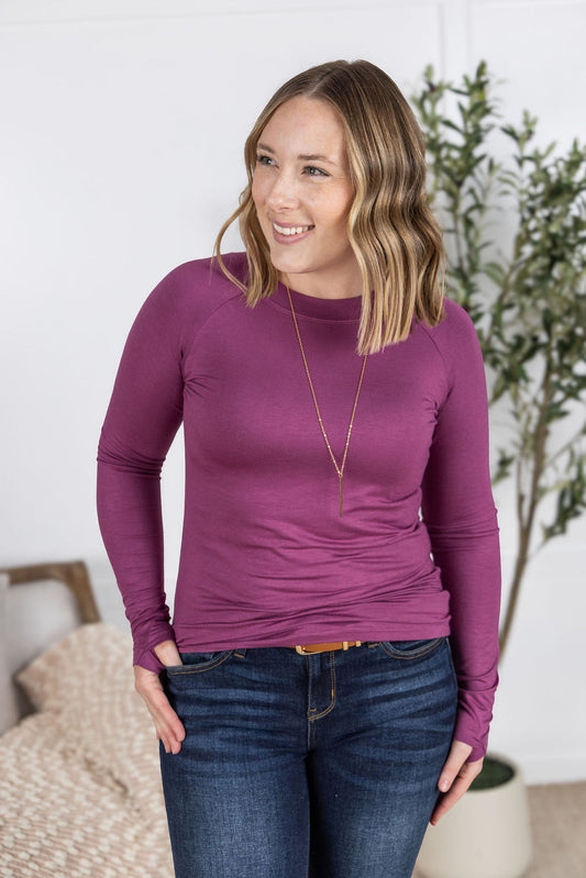 Blair Long Sleeve Top - Mulberry *Online Exclusive*