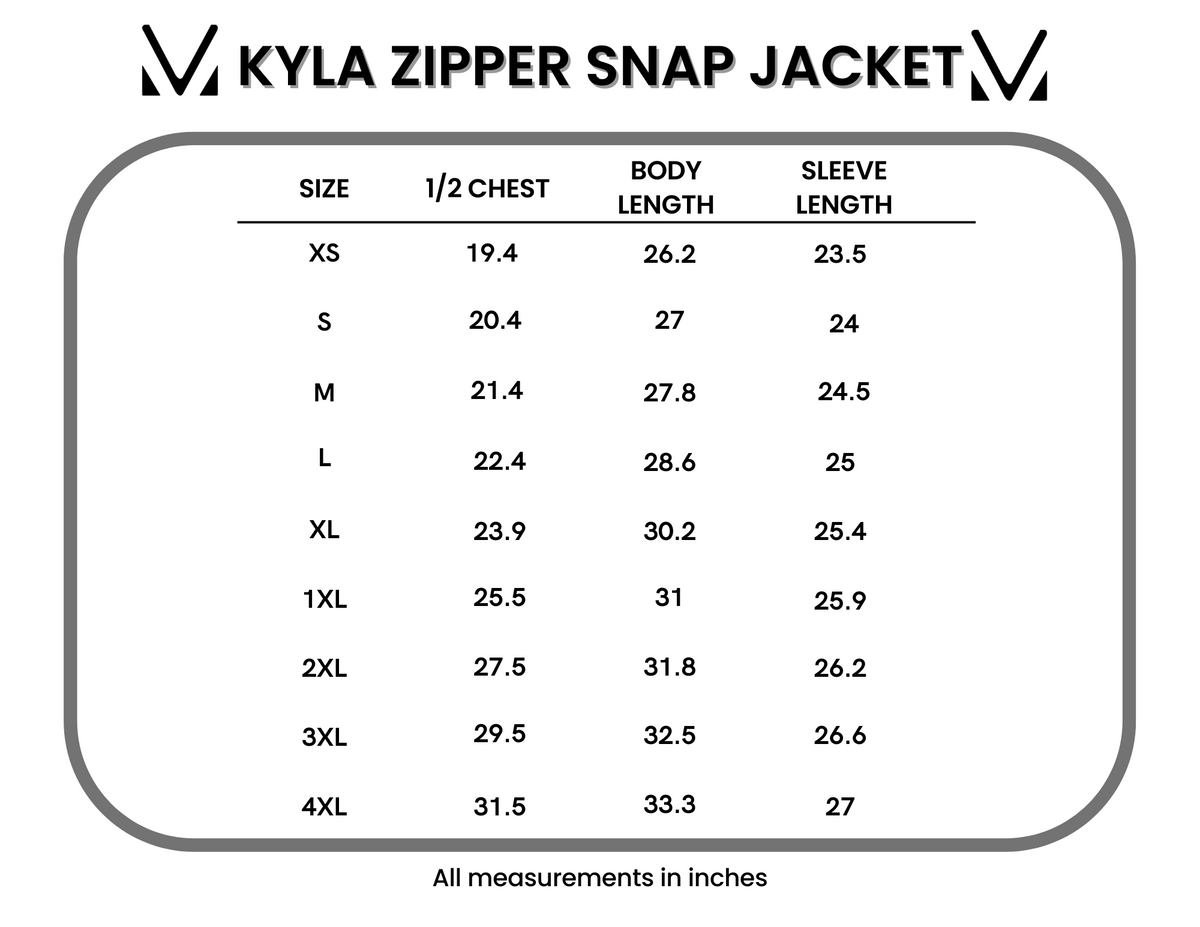 Kyla Zipper Snap Jacket