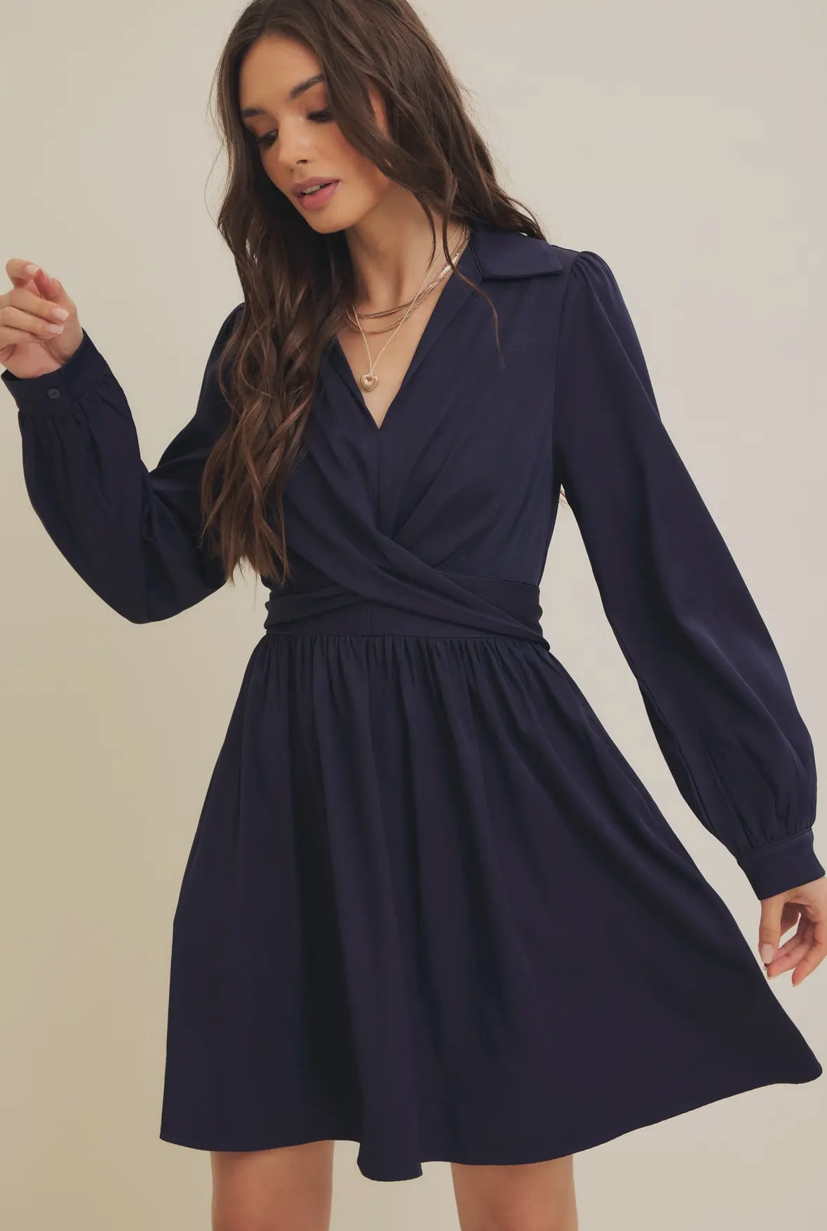 Waist Wrap Tie Dress with Pockets