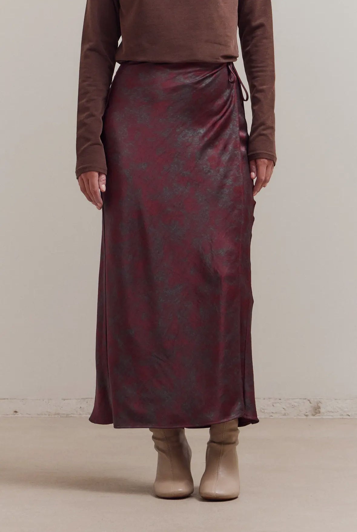 Holiday Drape Wrap Skirt