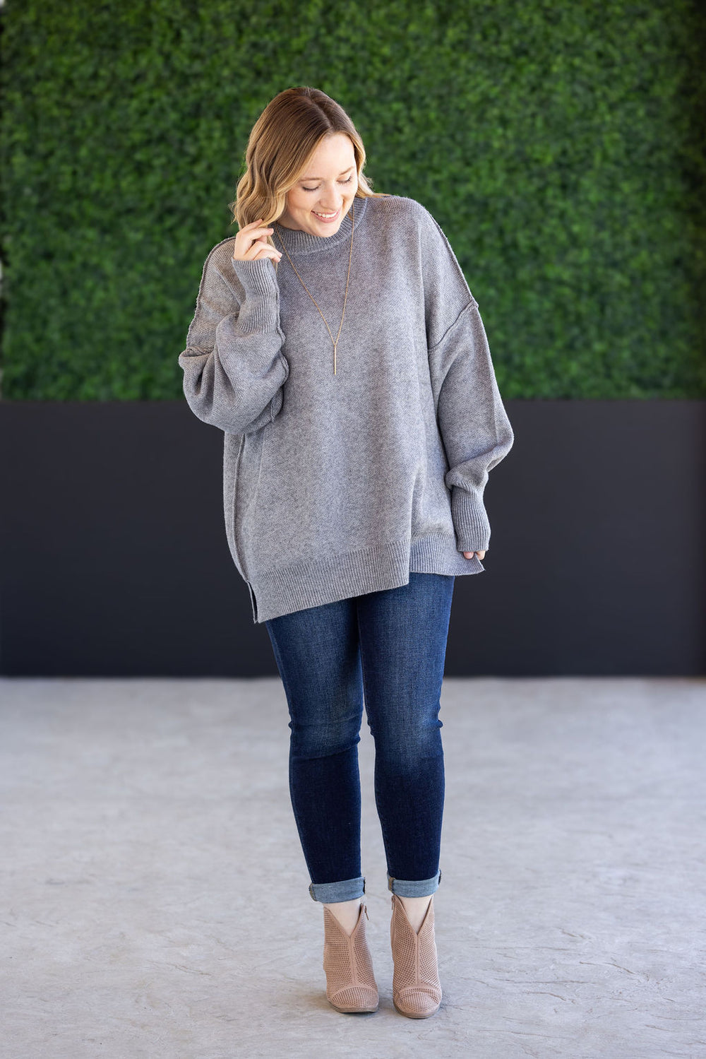 Aurora Cozy Sweater - Grey *ONLINE EXCLUSIVE*