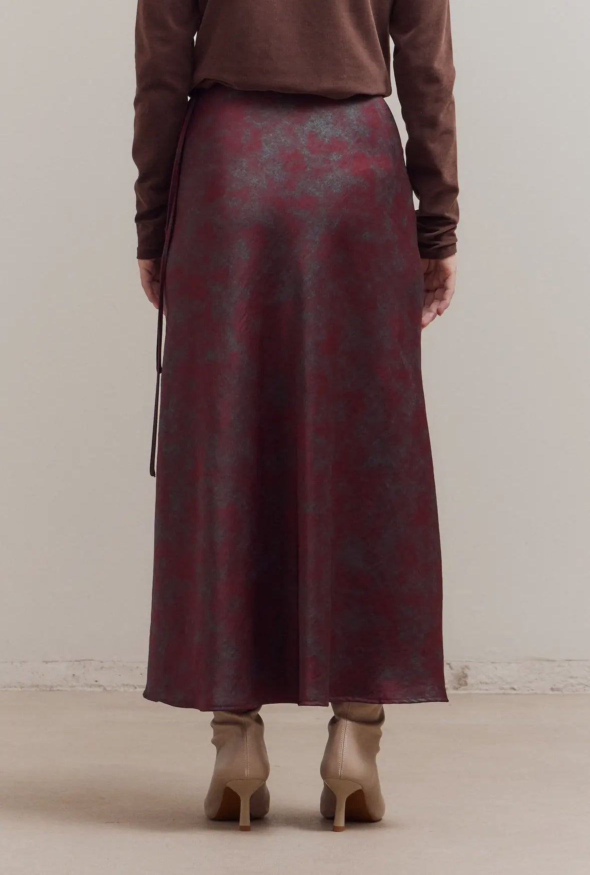 Holiday Drape Wrap Skirt