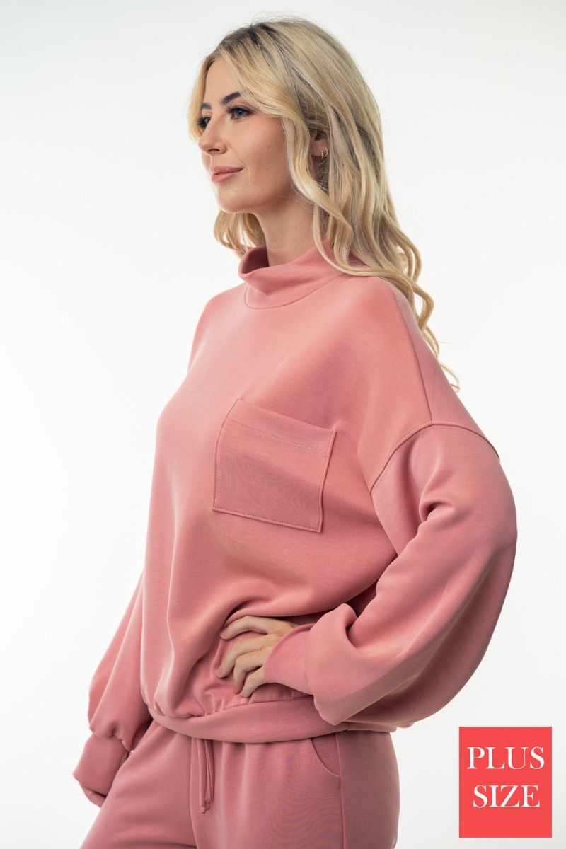 Don't Blush Mock Neck Top - 2