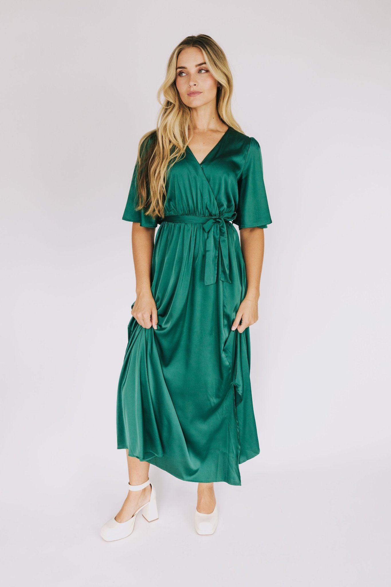 Satin Nights Maxi Dress - 5