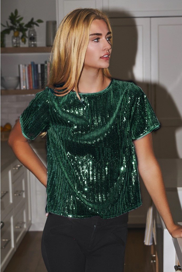 Holiday Sequin Top - 1