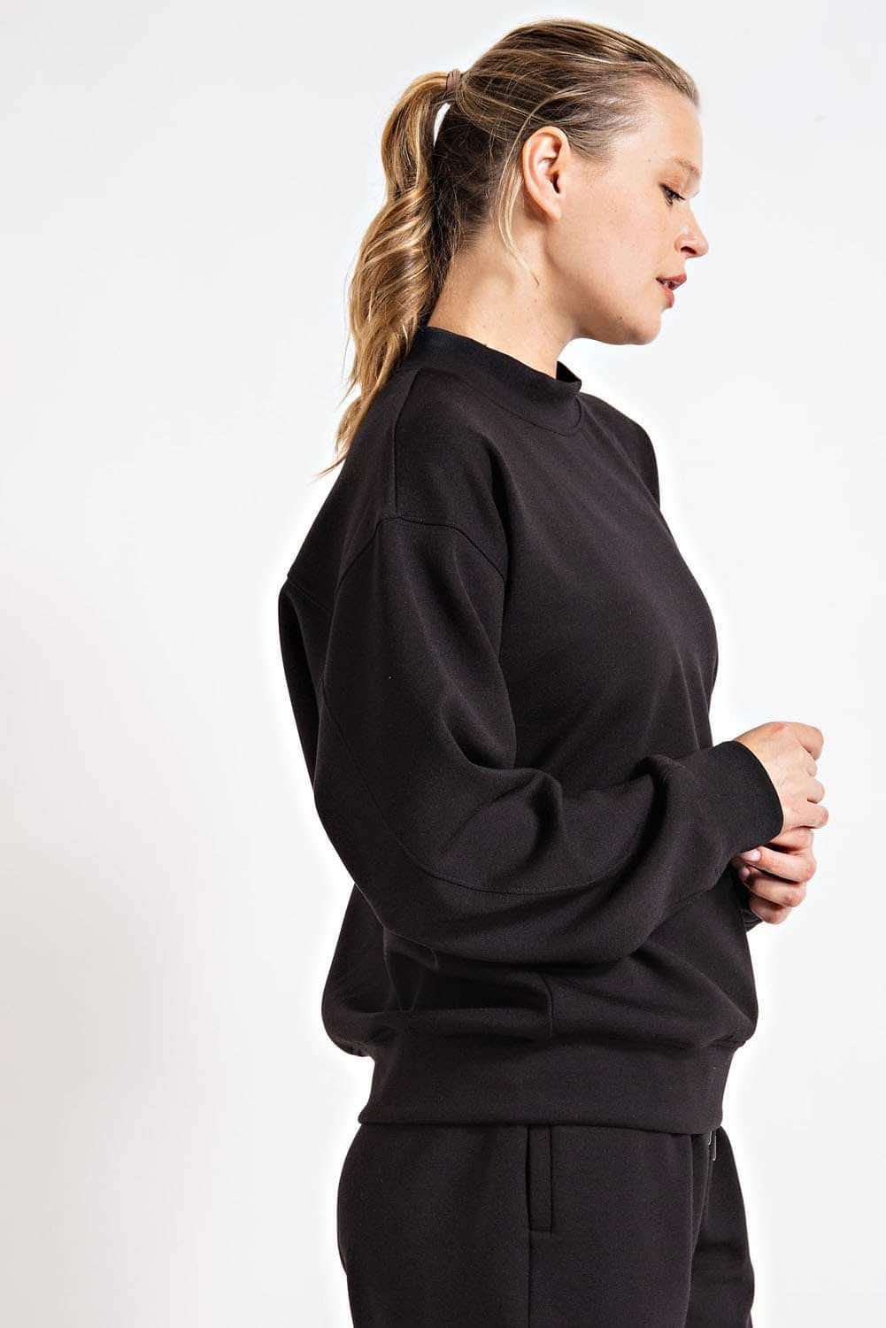 PONTI CREW NECKLINE SWEATSHIRT - 2