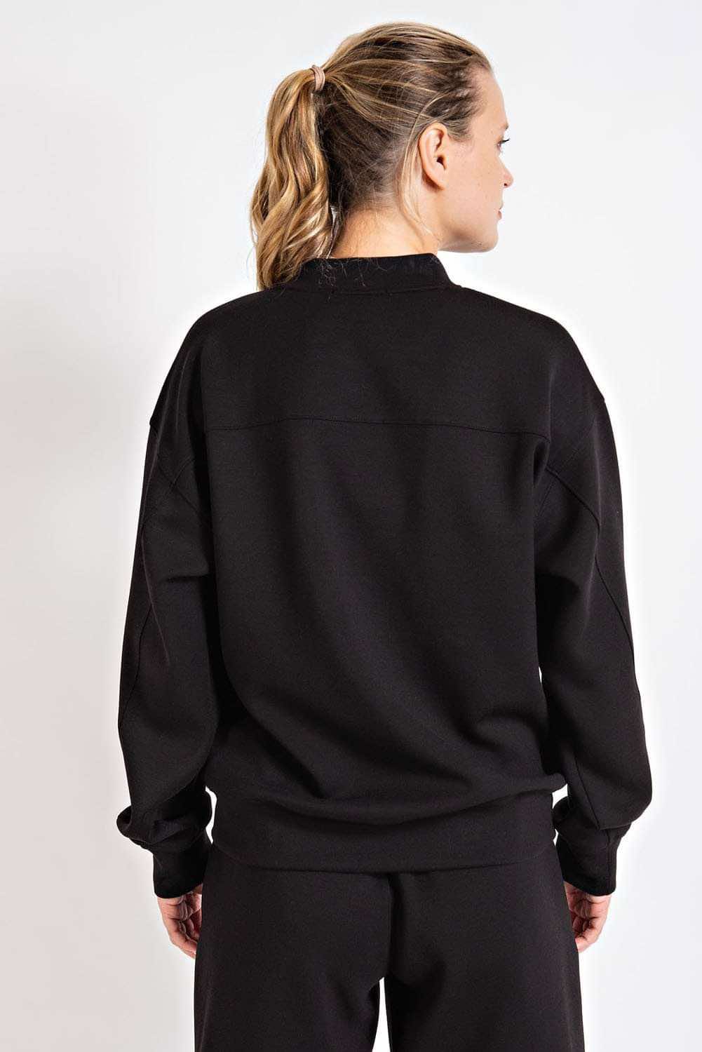 PONTI CREW NECKLINE SWEATSHIRT - 3