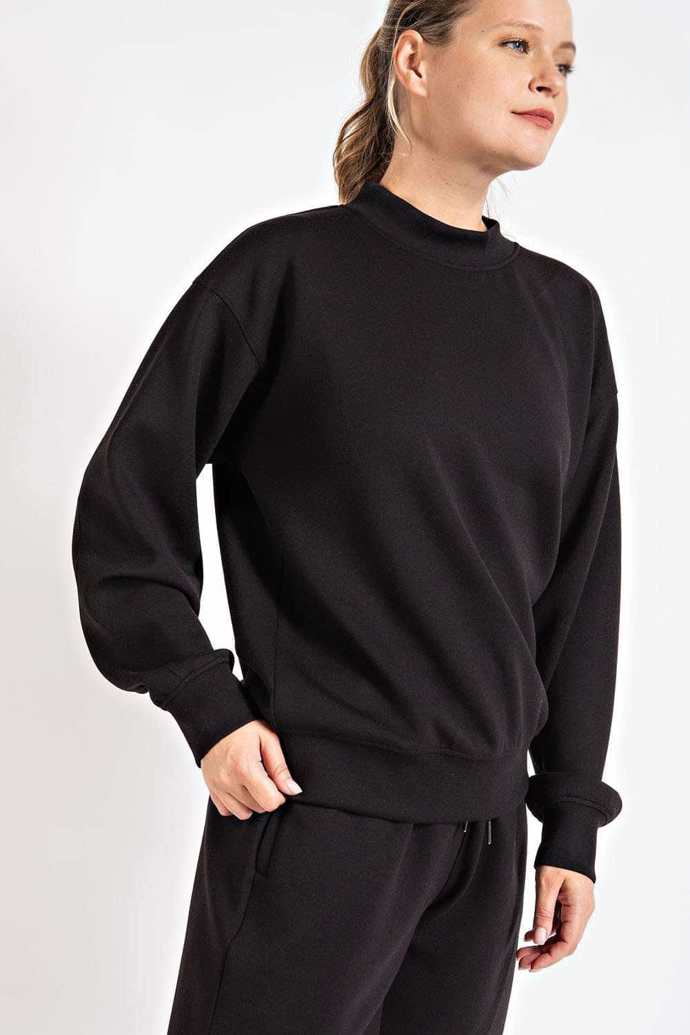 PONTI CREW NECKLINE SWEATSHIRT - 1