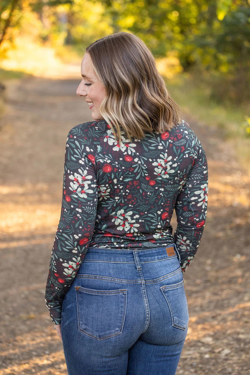 Evergreen Christmas Long Sleeve Top - 4