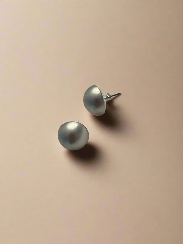 Horizon Half Circle Stud Earrings - 2