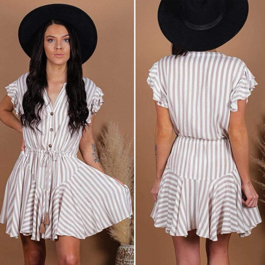 Chloe Striped Mini Dress