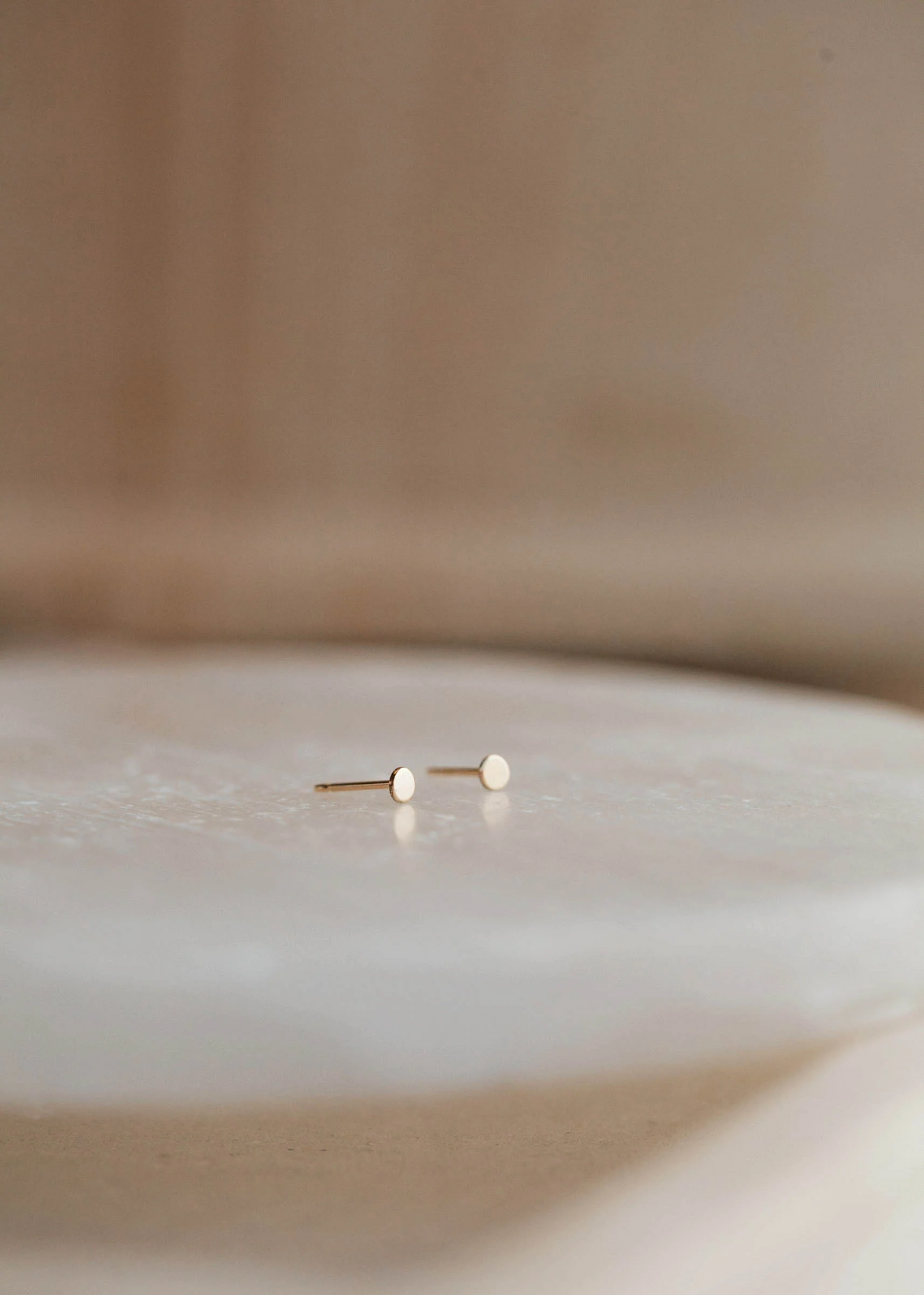 Tiny Dot Studs | 14kt Gold Fill + Sterling Silver