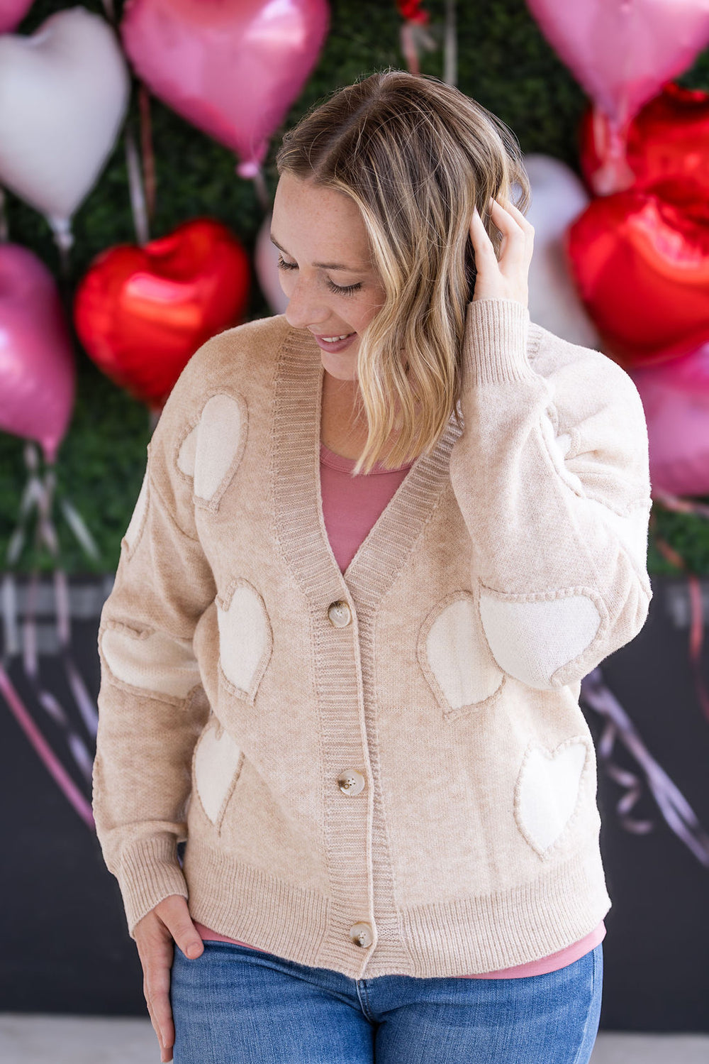 Sweetheart Cardigan - Tan *Online Exclusive